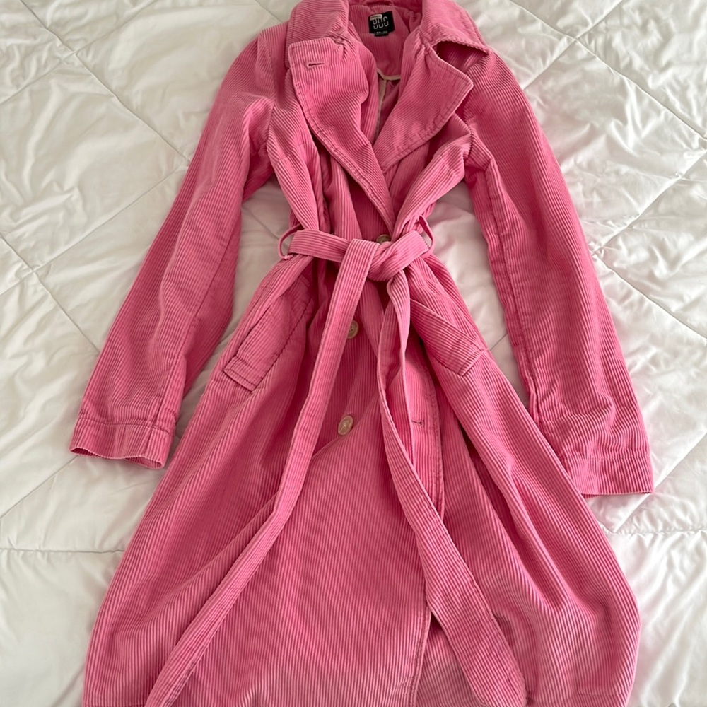 Pink corduroy coat
